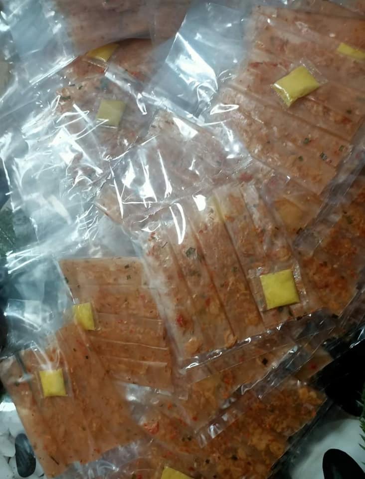 Bánh tráng dẻo tôm cuộn hành phi siêu ngon