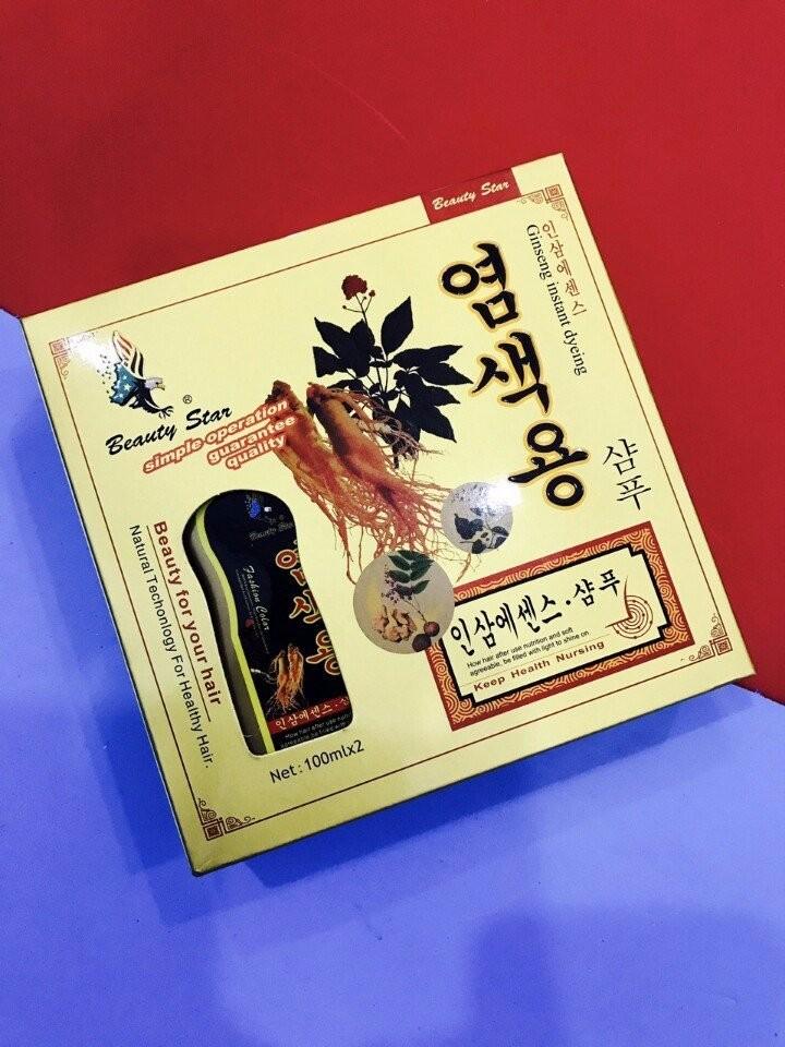 [HCM]Dầu Gội Đen Tóc Ginseng Instant Dying Beauty Star Hàn Quốc - DC