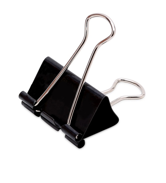 Hộp 12 Kẹp Bướm Đen Stacom C419 (19mm)
