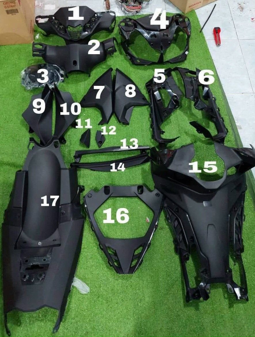 Dàn áo nhựa nhám chính hãng Honda xe Winner X..