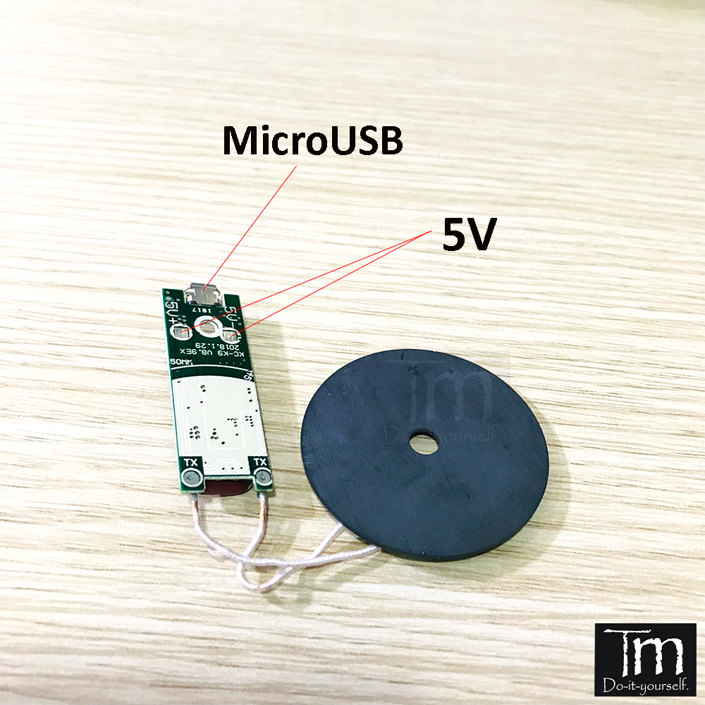 Mạch Sạc Không Dây 5V1A 5W MicroUSB