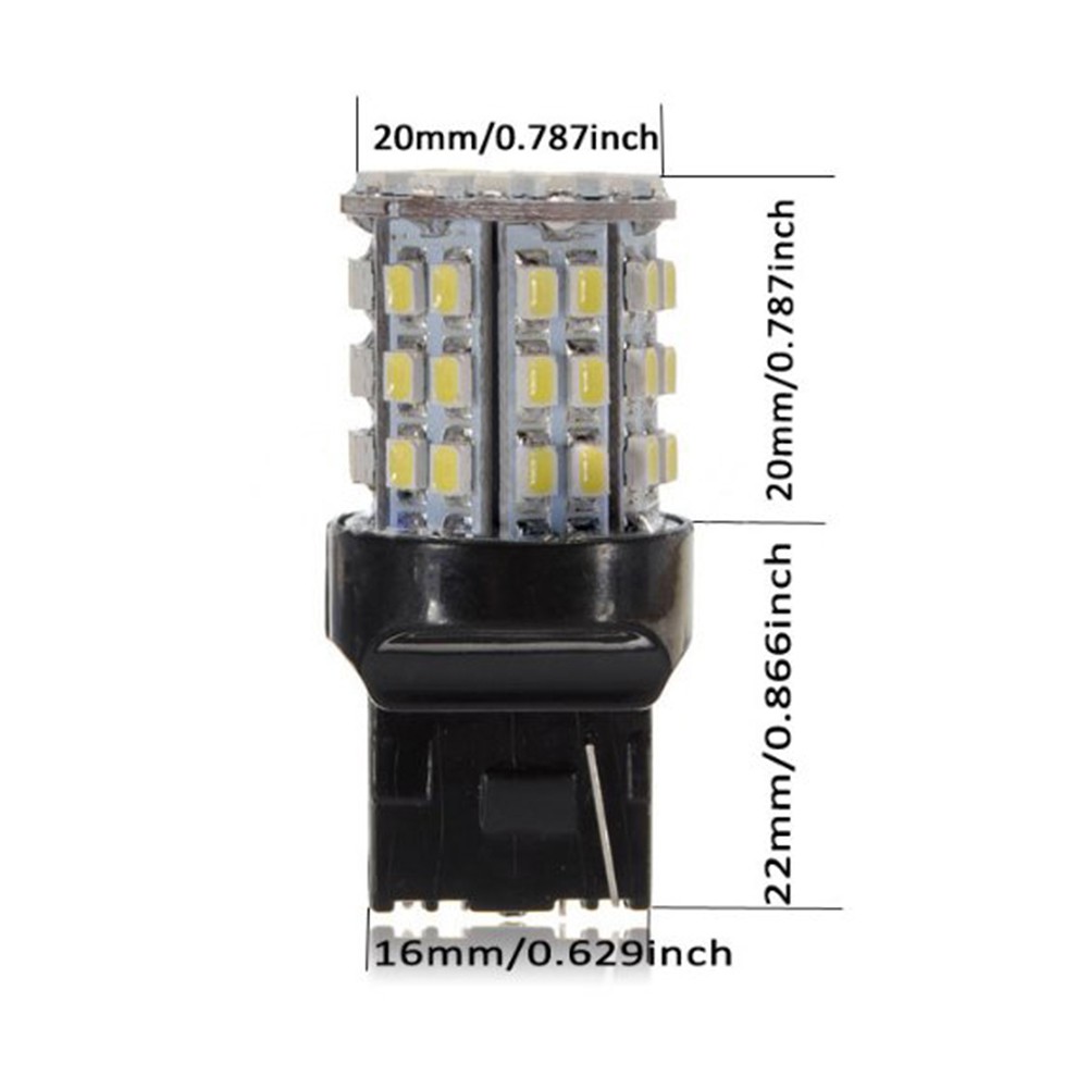 Bóng đèn led thay thế đèn lùi ô tô, demi, xi nhan xe máy, ô tô t20 7440 - 64smd 1206