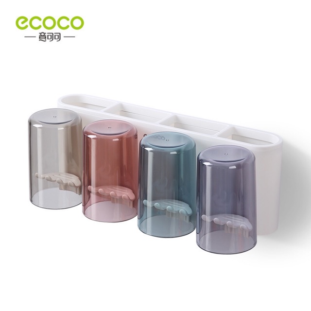 Kệ để kem đánh răng, bàn trải và tặng kèm 3 cốc Ecoco E1925 cao cấp