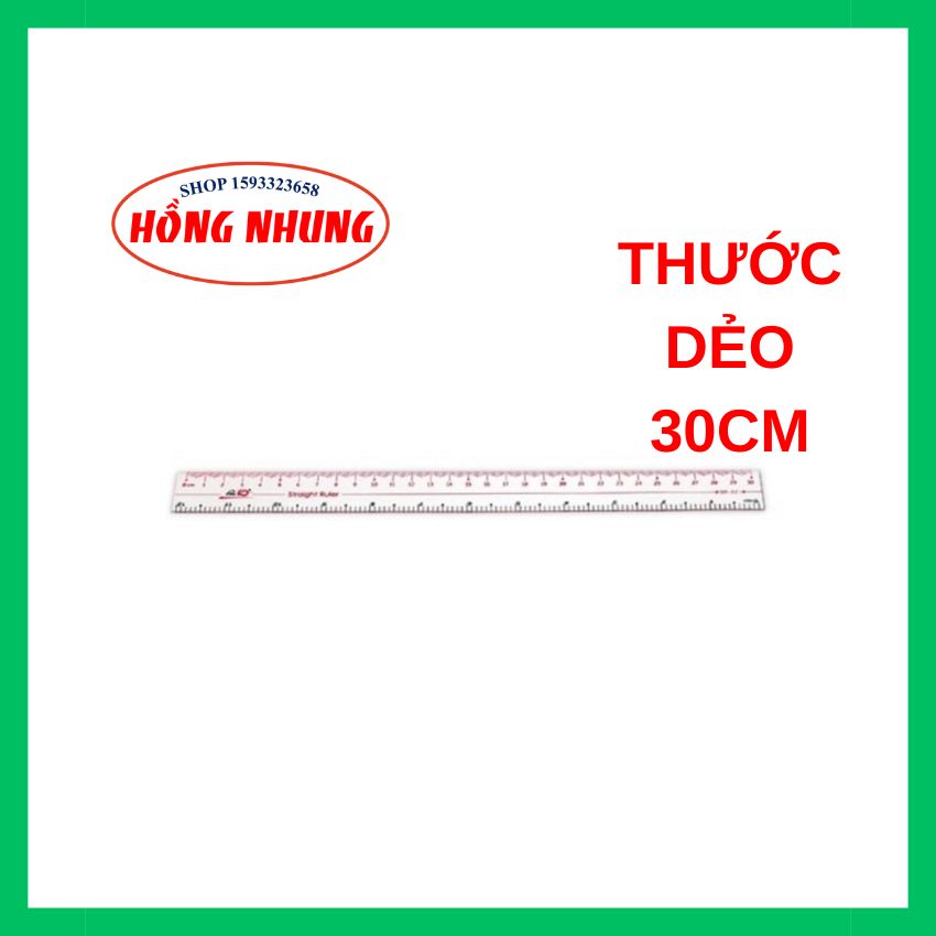 [ Mới] Thước dẻo PVC Điểm 10, dài 20 - 30 cm SR021/ SR022.