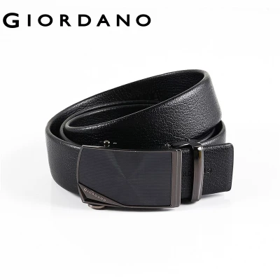 Giordano Men Belts Upper Leather Auto Buckle Belts Quality Waterproof Solid Metal Buckle Fashion Belts Free Shipping 78132522