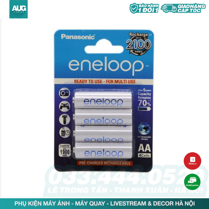 Pin aa eneloop bk-3mcee 1900mah