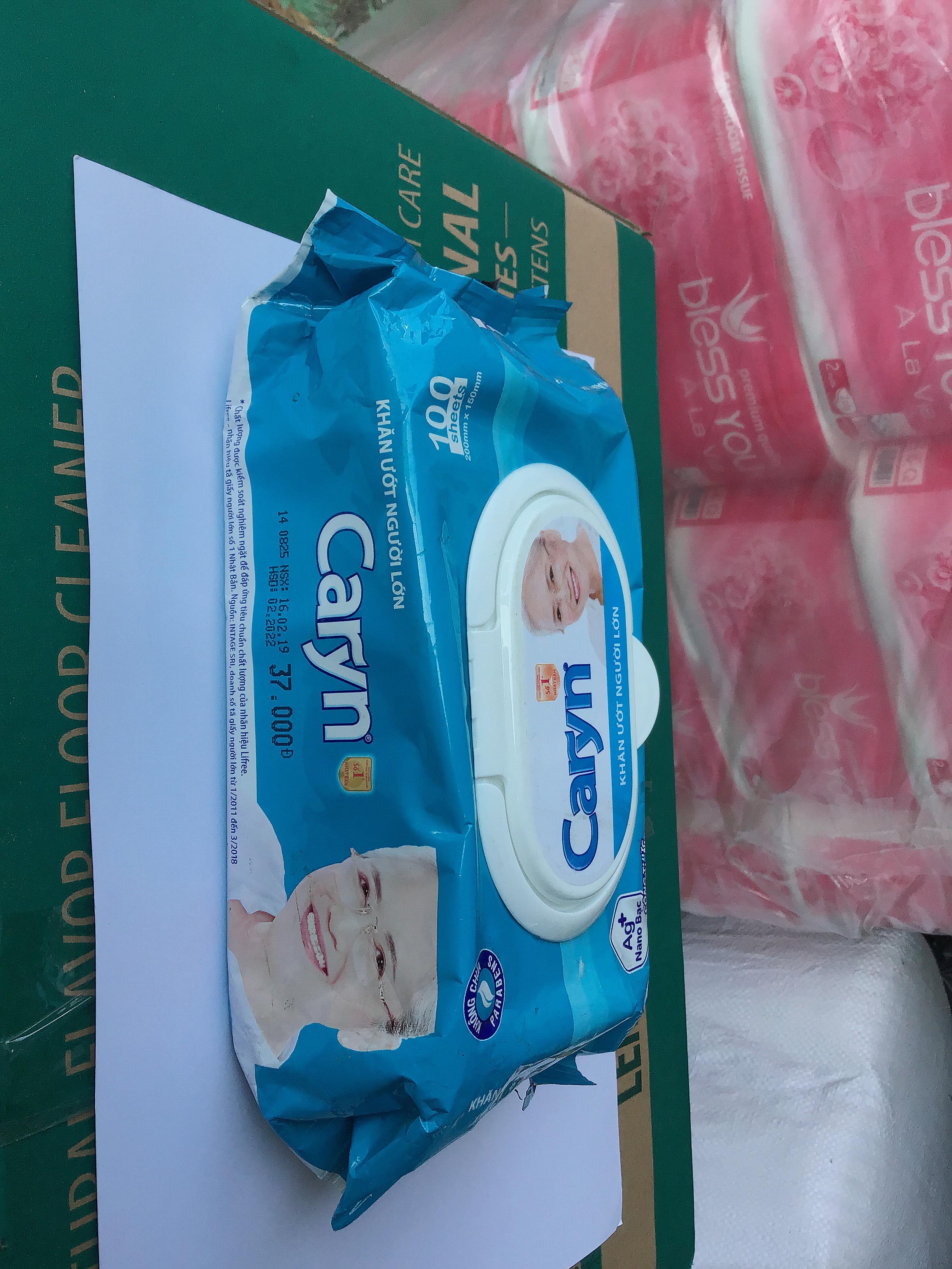 Khăn giấy ướt Caryn 100 tờ