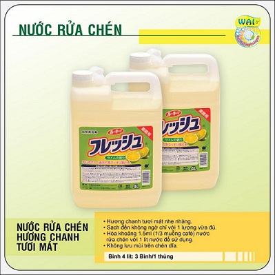[HCM]Nước rửa chén Wai Rookie V nhà bếp 4L