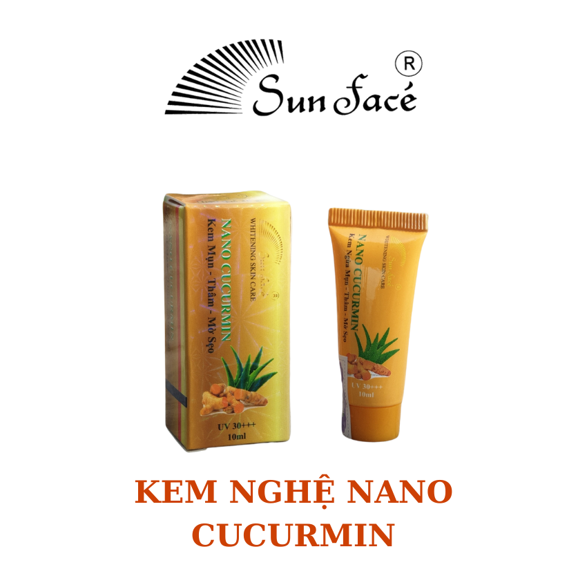 Kem Nghệ Ngừa Mụn Ngừa Thâm Liền Sẹo Sunface tinh chất Nano Cucurmin 10ml - Jadestone Shop