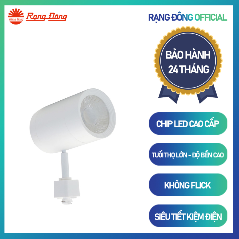 Đèn LED Tracklight TRL03L/14W Chính hãng Rạng Đông Tuổi thọ cao Nguồn sáng LED chất lượng cao Ánh sáng trung thực Thân Đèn chống ăn mòn