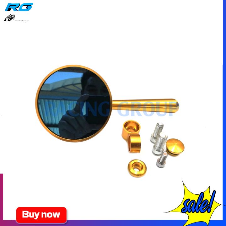 [HCM]Gương chiếu hậu xe máy Tròn Rizoma màu bạc - 1 cái