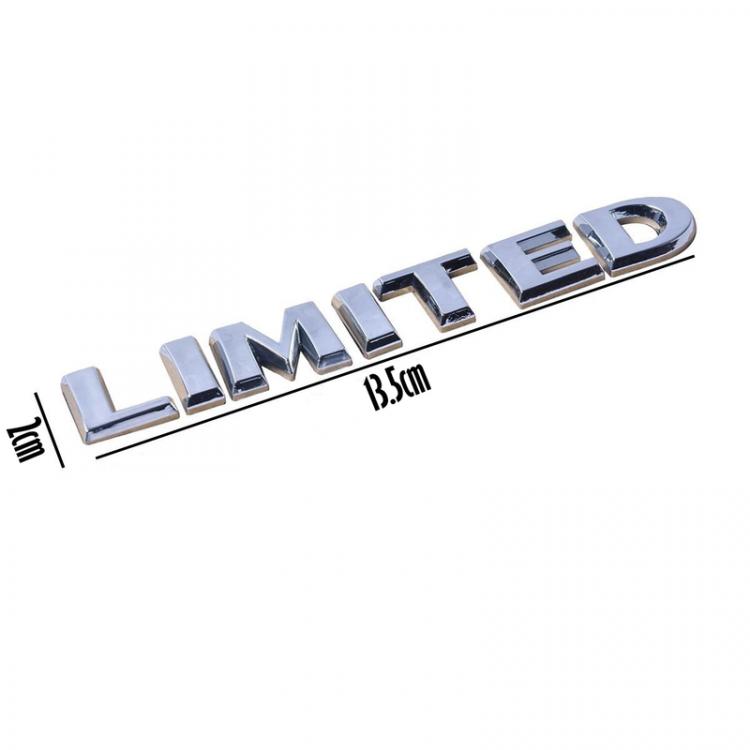 Decal 3D Logo Chữ dán xe trang trí - LIMITED