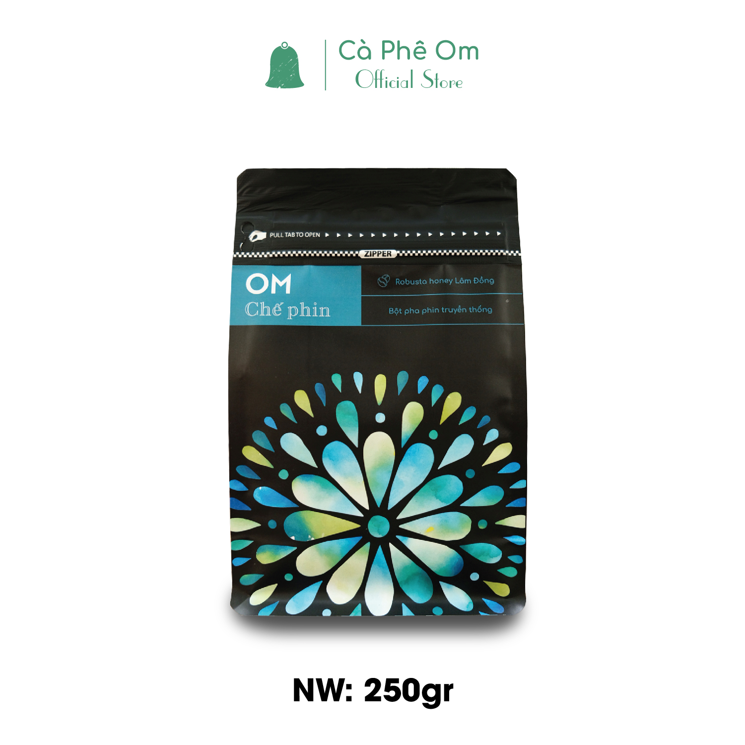 Cà phê rang xay Truyền Thống Om chế phin 250g - Cà phê bột pha phin