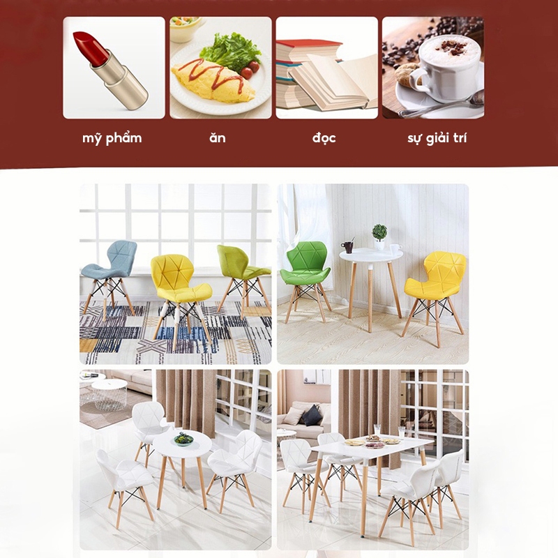 Ghế EAMES đệm cách điệu, Ghế cánh bướm (HÀNG XUẤT KHẨU 100%)