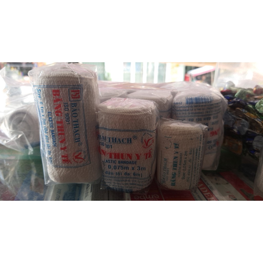 Băng thun 3 móc trắng Bảo Thạch
