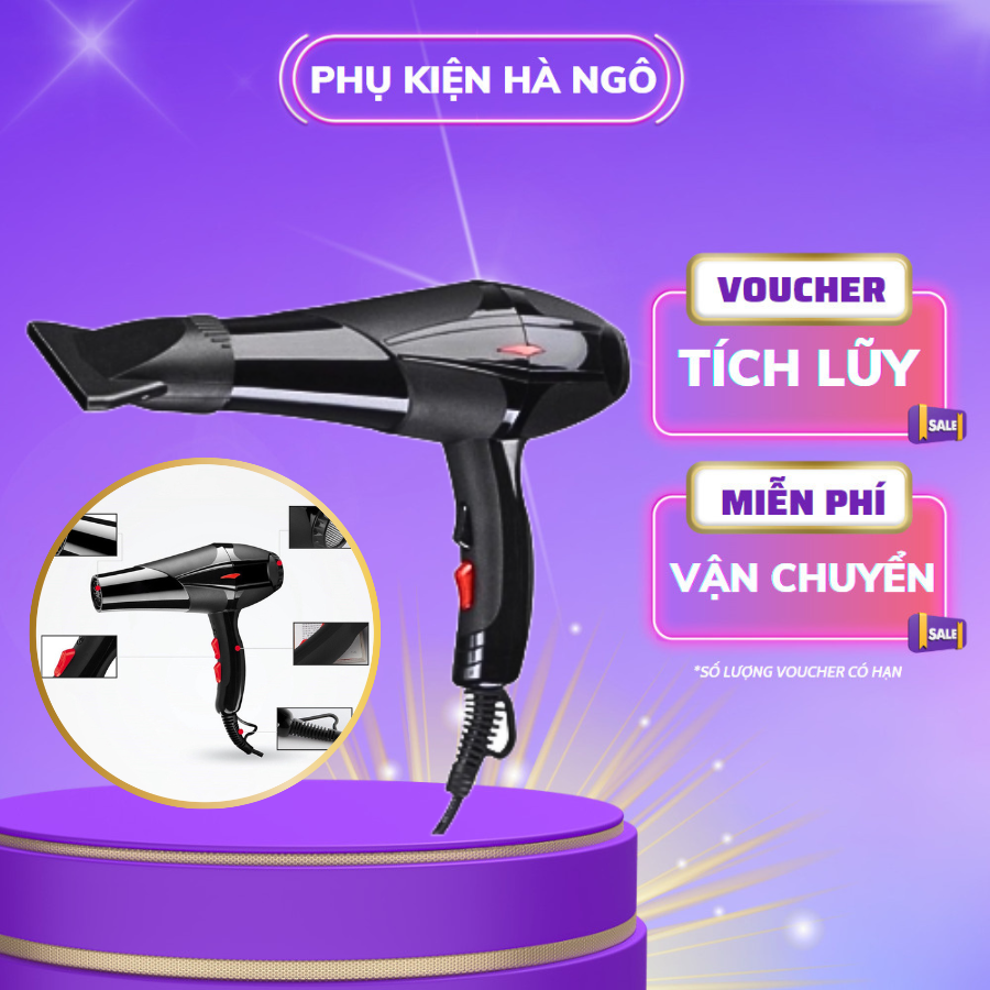 Máy sấy tóc tạo kiểu salon 2 chiều nóng lạnh hiện đại công suất lớn 3500w, bảo hành chính hẵng 6 tháng A9