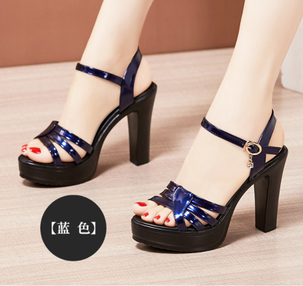 Giày cao gót đế đúp quai đan cao cấp 7p