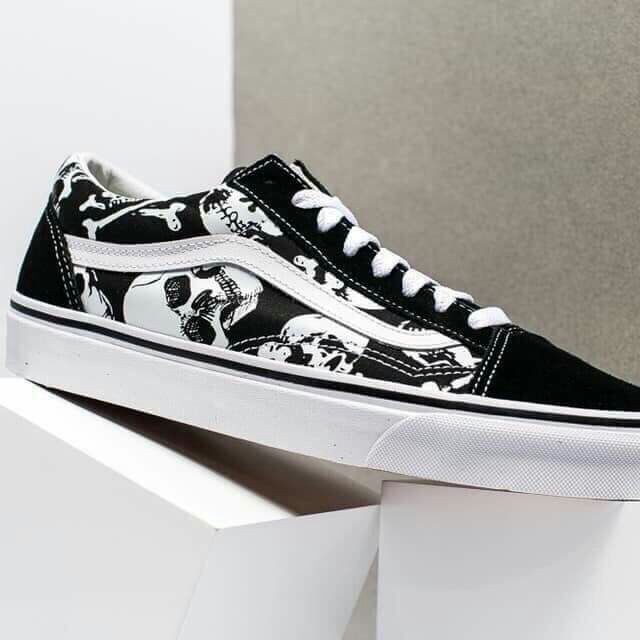 (ảnh thật-kèm hộp) giày thể thao học sinh đầu lâu - giày nam giày nữ thời trang kèm hộp