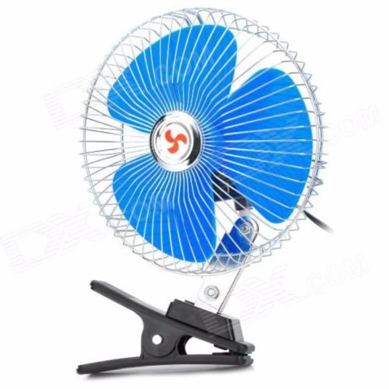 Quạt Kẹp Ô Tô 24V Xe Tải Xe Máy Xúc Xe Công Ten Nơ Container Xoay 360 độ
