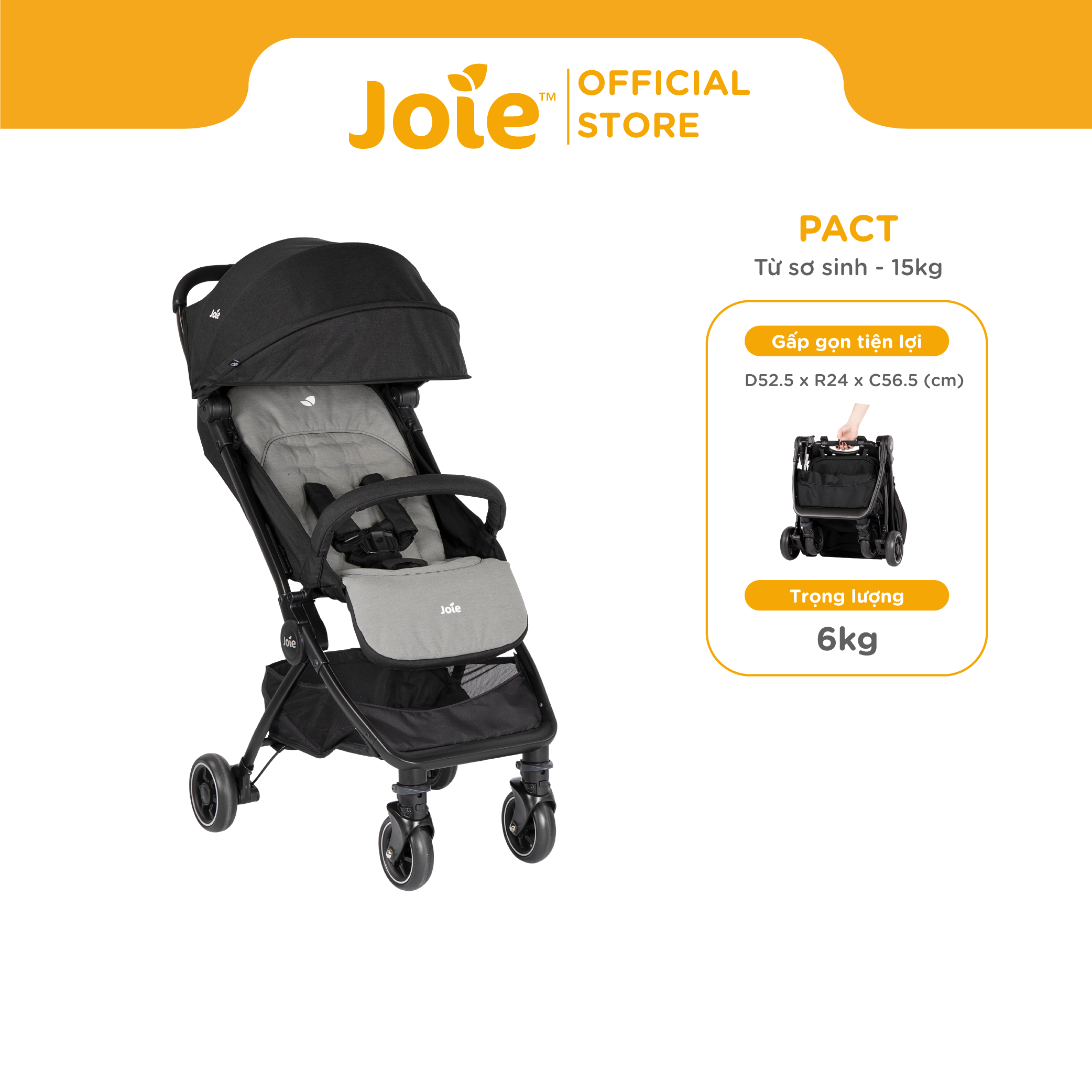 Xe đẩy trẻ em Joie Pact