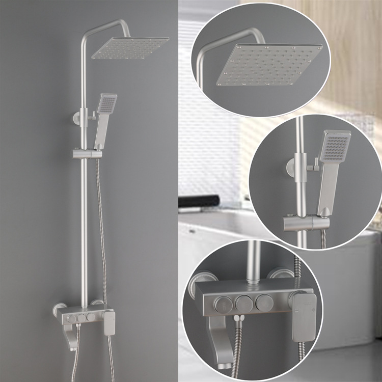 Vòi sen tắm, bộ vòi sen tắm đứng, sen cây inox 304, sen cây tắm, bộ sen vòi nhà tắm, vòi hoa sen cây, Bộ sen cây tắm đứng nóng lạnh, Vòi hoa sen, Bộ sen vòi tắm đứng 3 Chế độ nút bấm - Bảo hành chính hãng.