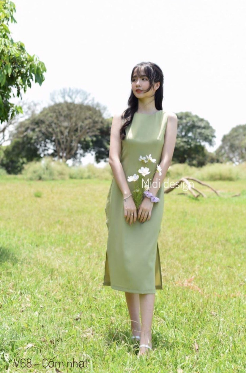 Váy đầm nữ dự tiệc dáng xuông nhúm lưng