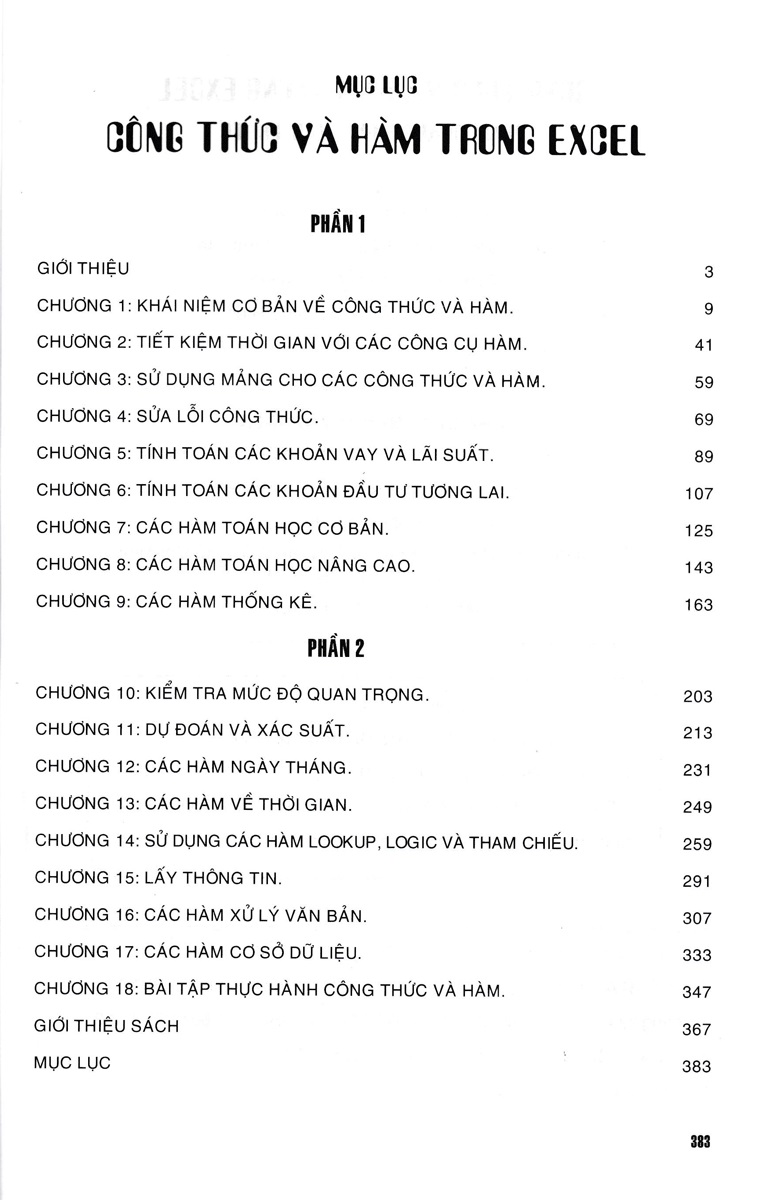 Sách - Công Thức Và Hàm Trong Excel (STK) - Newshop