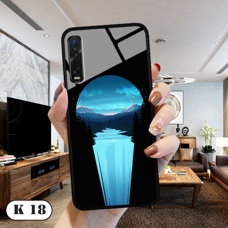 Ốp lưng kính oppo find x2 in 3d ver 2