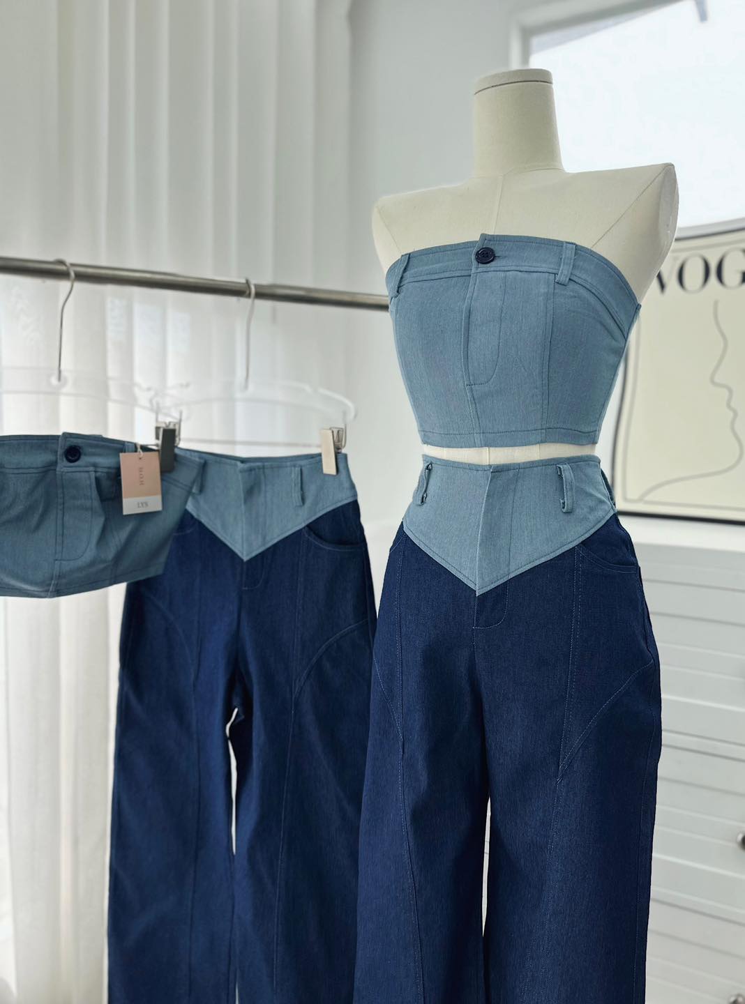 SET ỐNG JEAN QUẦN SUÔNG PHỐI