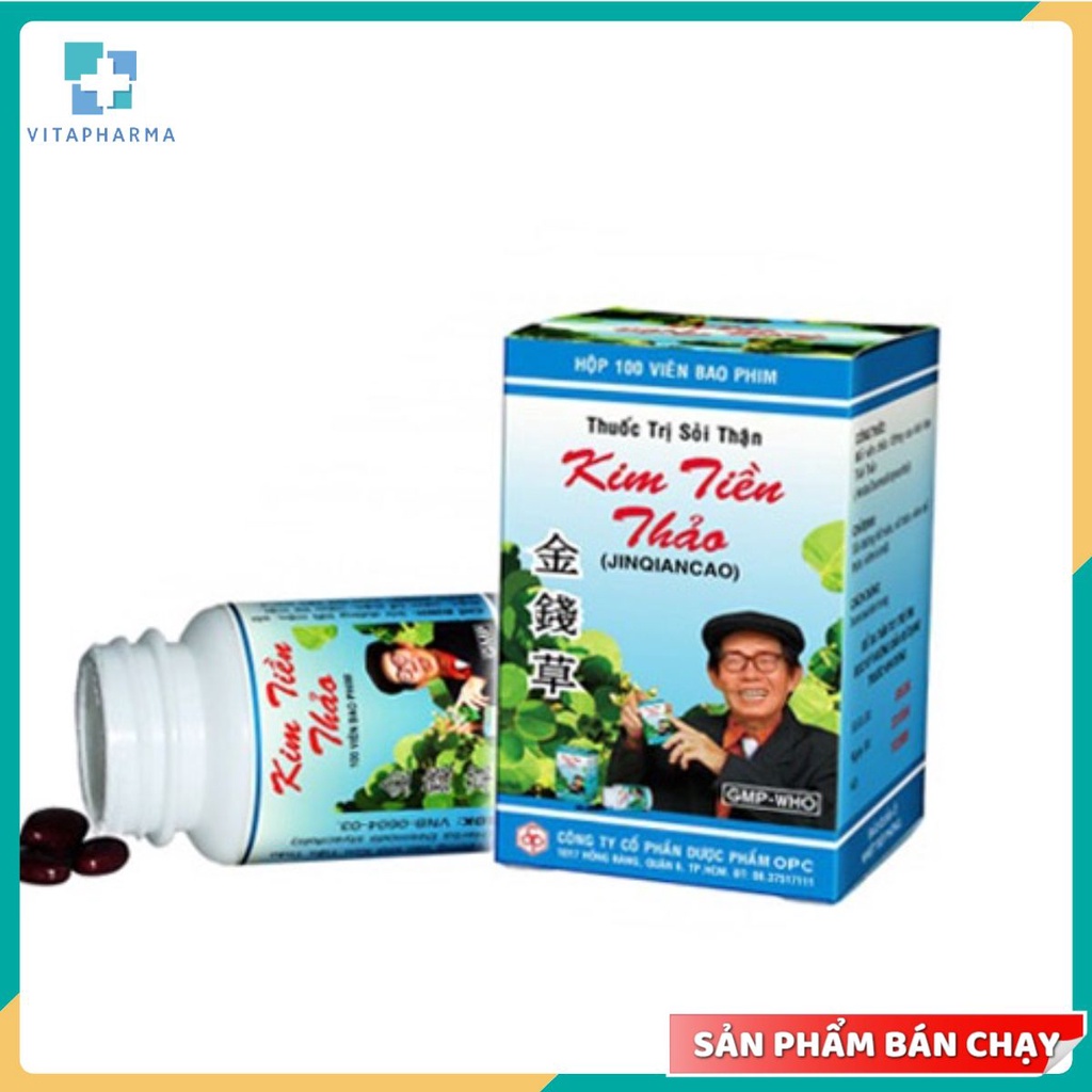 Kim tiền thảo opc viên uống bài sỏi thông mật hộp 100 viên