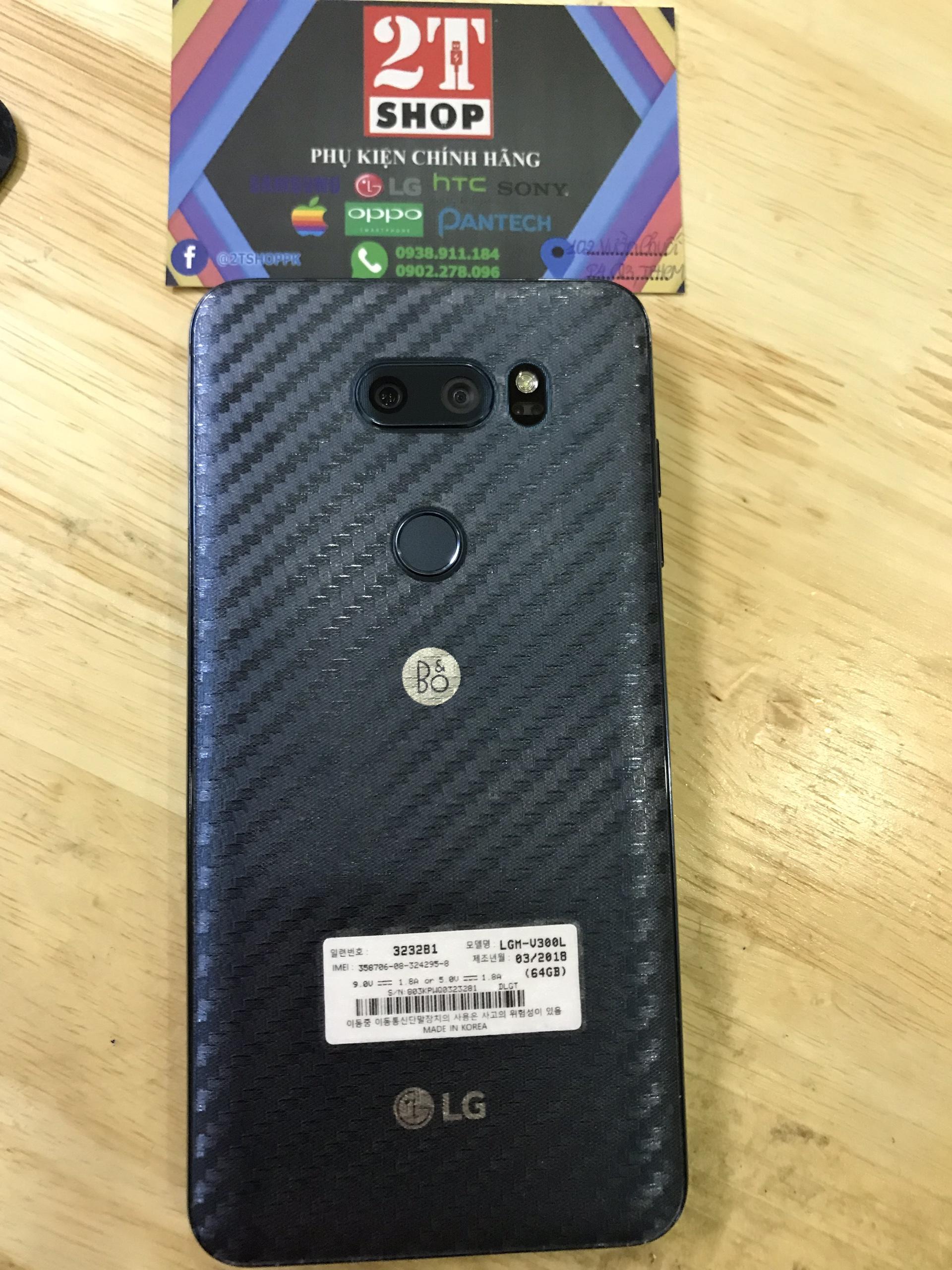 DÁN VÂN CARBON MẶT LƯNG LG V30