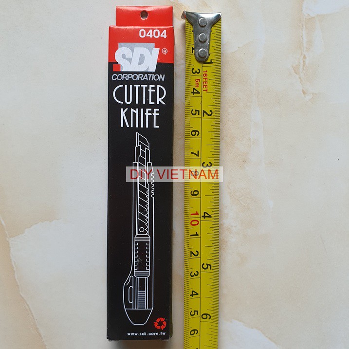 Combo Dao Rọc Giấy Mini Hãng Sdi Việt Nam Kèm 10 Lưỡi Lthay Thế, Lưỡi Thép Không Rỉ, Cực Sắc Bén Phù Hợp Với Vặn Phòng