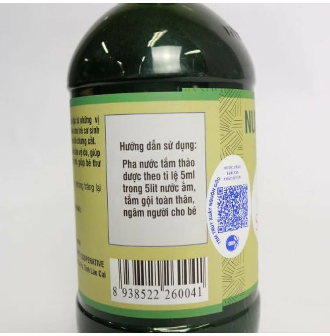Nước Tắm Dao Đỏ trẻ em chai 500ml