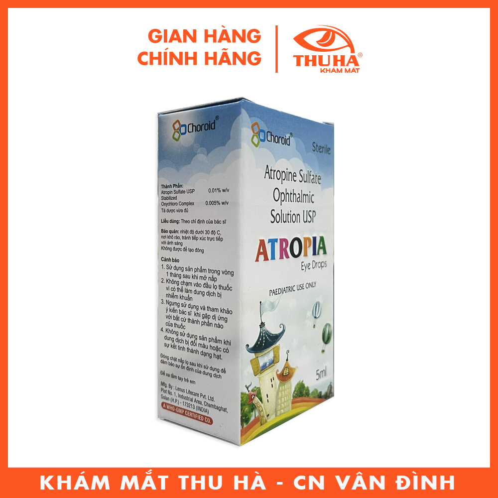 Dung dịch nhỏ mắt ATROPIA 0.01% 5ml