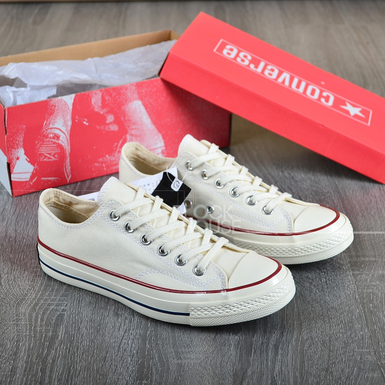 Giày converse1970s low Cream ( CV 1970s thấp cổ Màu trắng kem)