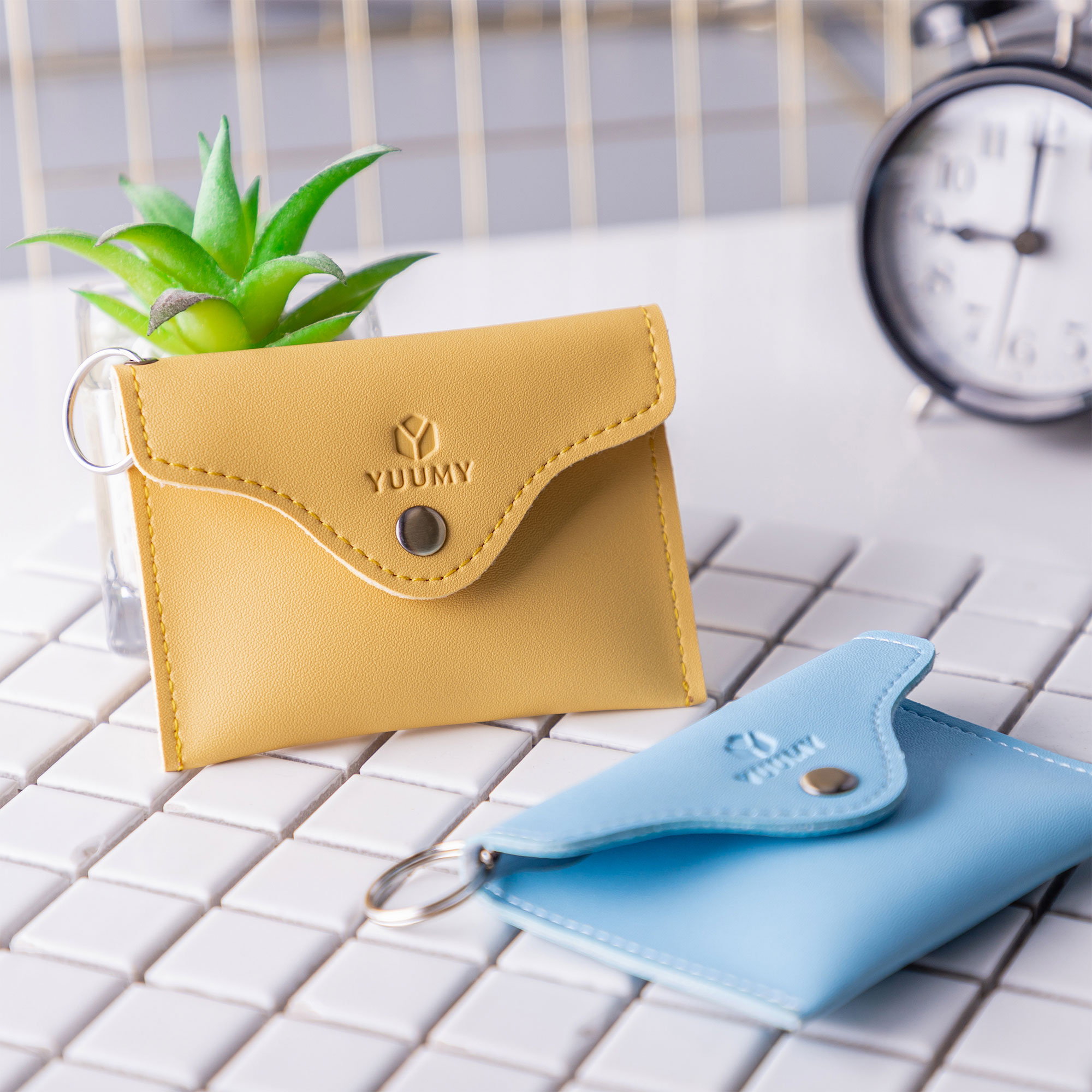 Ví Yuumy (Thời trang nữ nắp gập cỡ nhỏ - Ví móc khóa da YMK1)