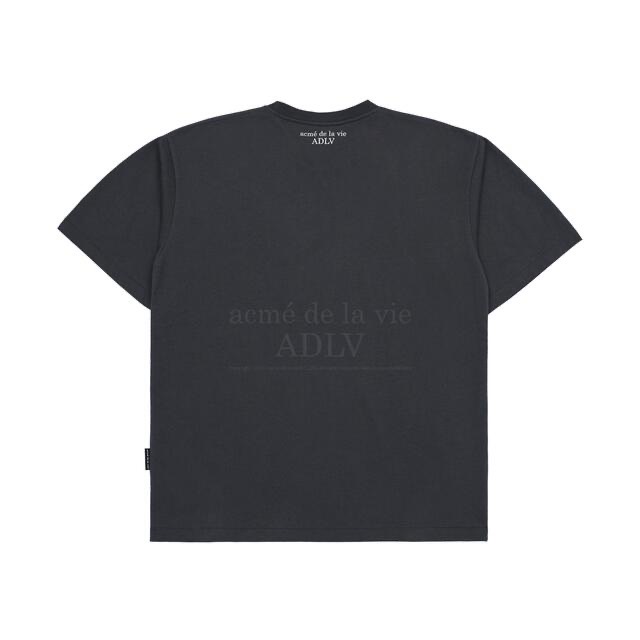 Áo Phông Nam Nữ ADLV Metal Line Bear Short Sleeve Tshirt màu trắng và đen than