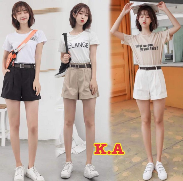 Quần kaki đùi gập gấu(không thắt lưng ) HARI0121