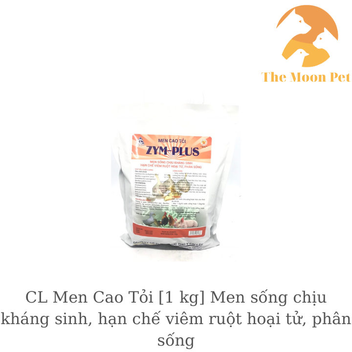 Men Cao Tỏi CL [1 kg] Men sống chịu kháng sinh, hạn chế viêm ruột hoại tử, phân sống
