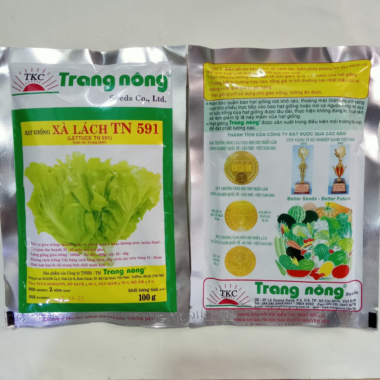 HẠT GIỐNG XÀ LÁCH TRANG NÔNG  - TN591
