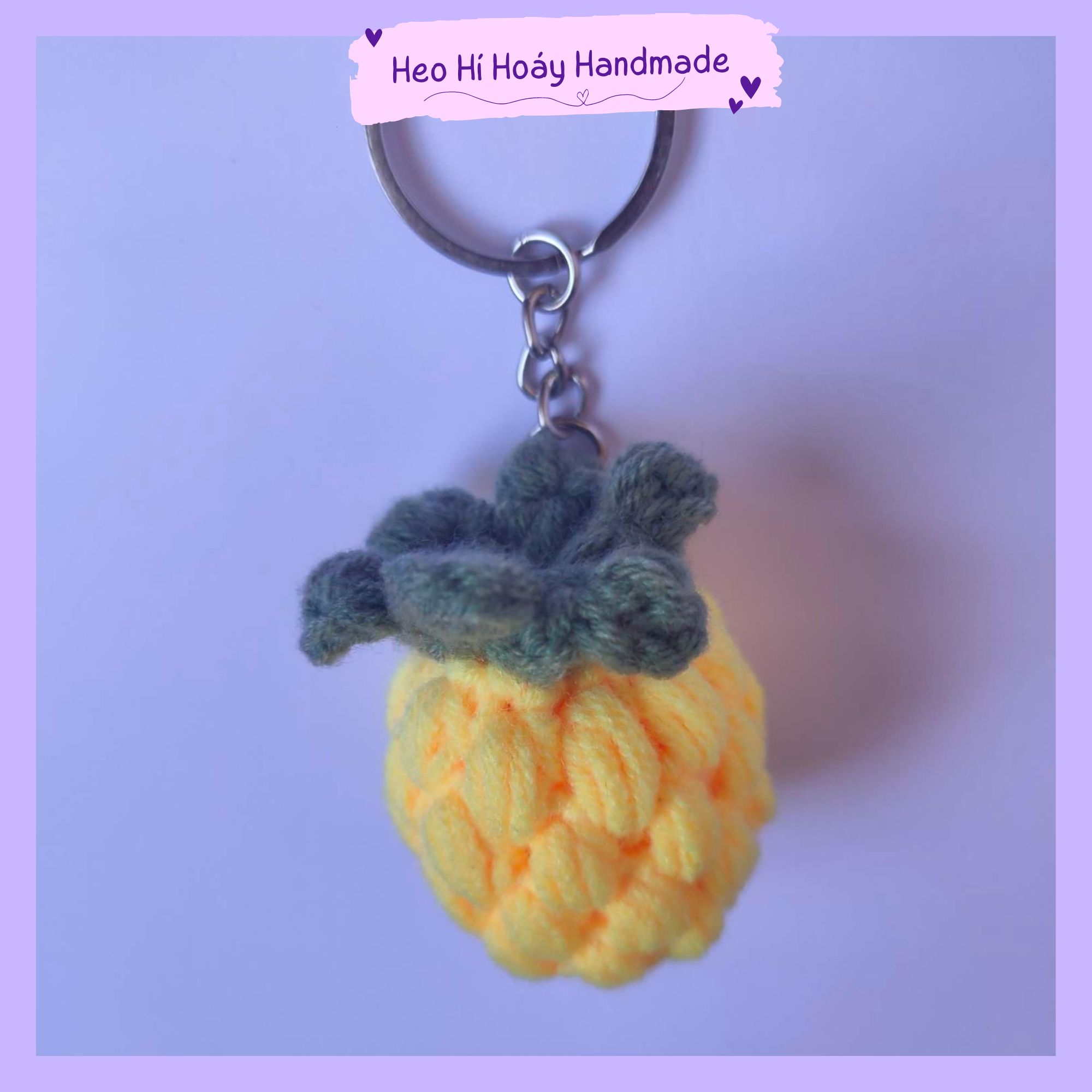 Móc Khóa Quả Dứa Bằng Len By Heo Hí Hoáy
