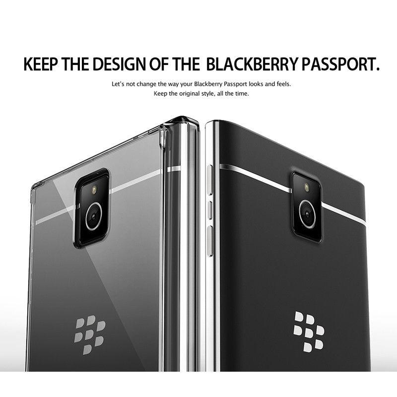 Ốp lưng Blackberry Passport Ringke Fusion (Smoke)