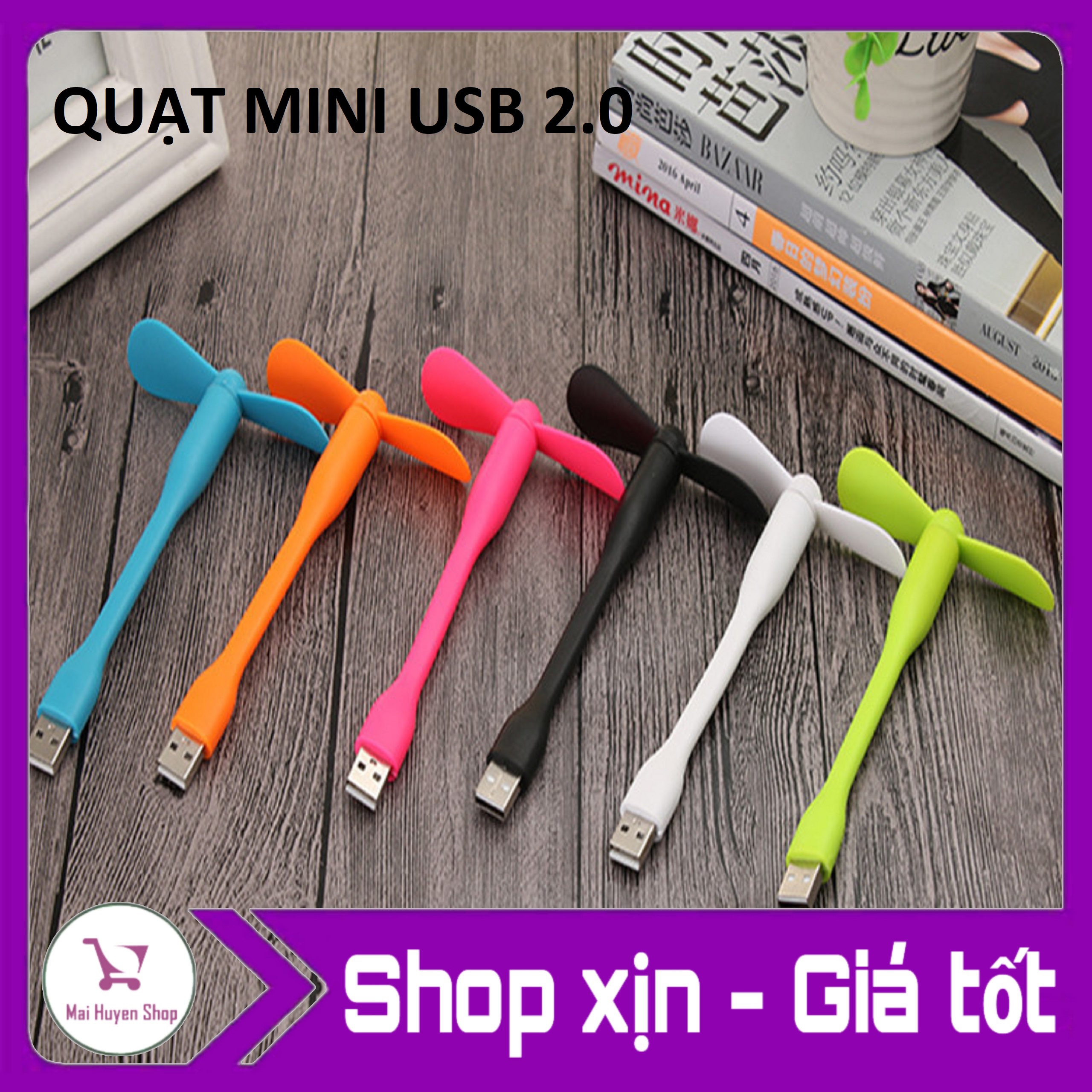 [HCM]Quạt mini 2 cánh rời cổng USB