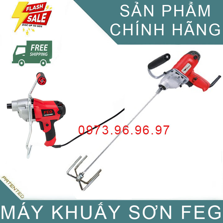Máy khuấy sơn công suất 950W FEG 105 - Sản phẩm chính hãng, khuấy sơn, khuấy bột, khuấy hồ dễ dàng