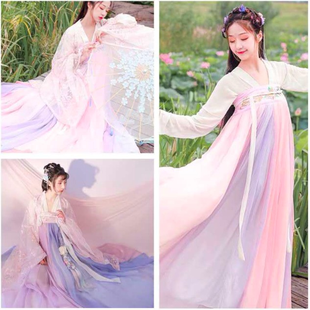 Vải Tơ Bóng may cổ trang búp bê