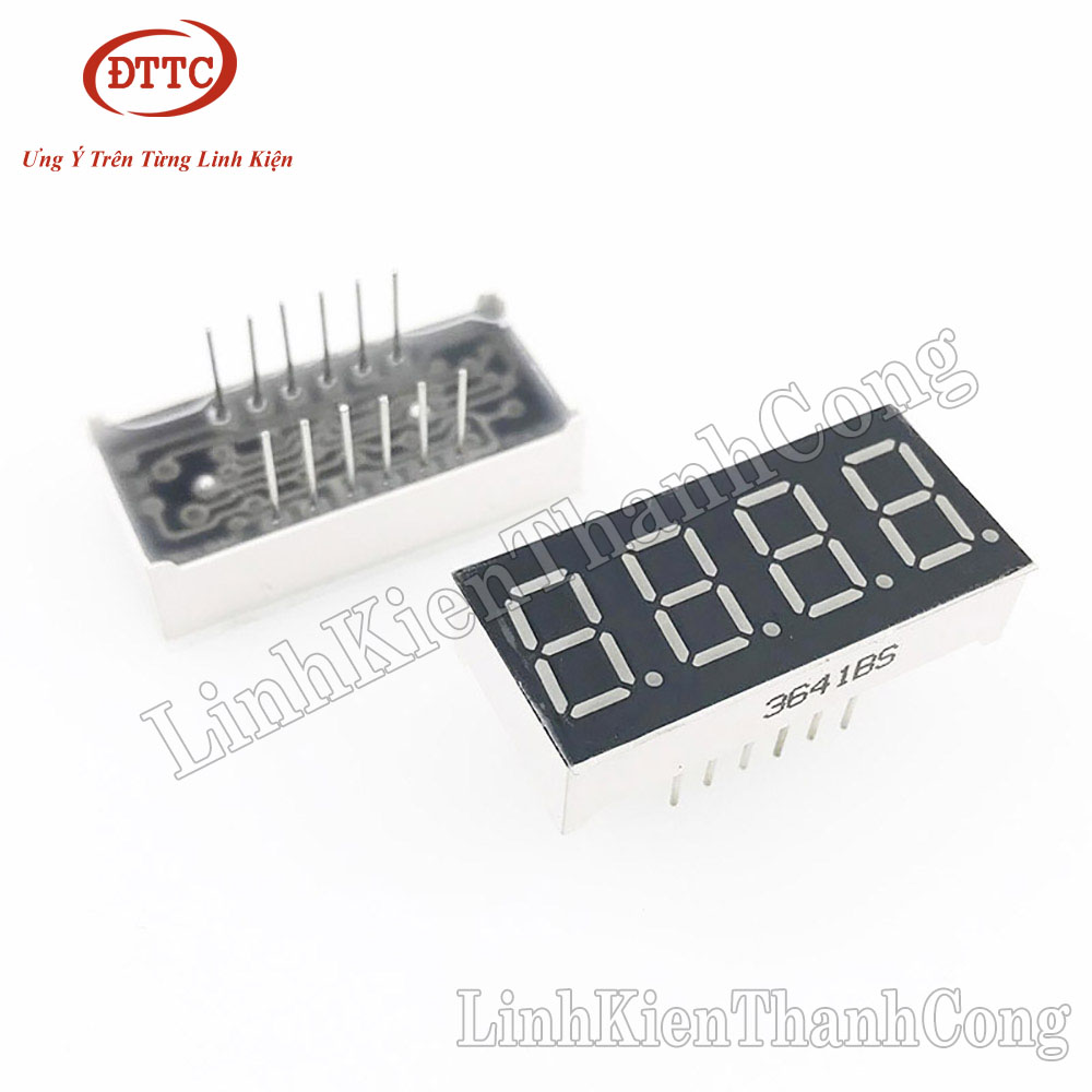 LED 7 Thanh 0.36inch 1 Số, 2 Số, 3 Số, 4 Số Màu Đỏ (Anot Chung, Katot Chung)