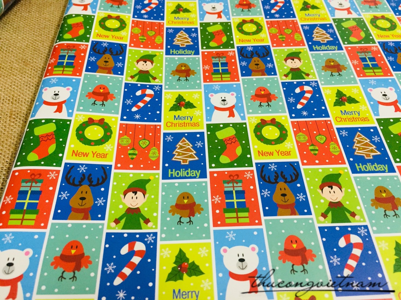 Set 2 Giấy gói quà Giáng Sinh - Mẫu 31