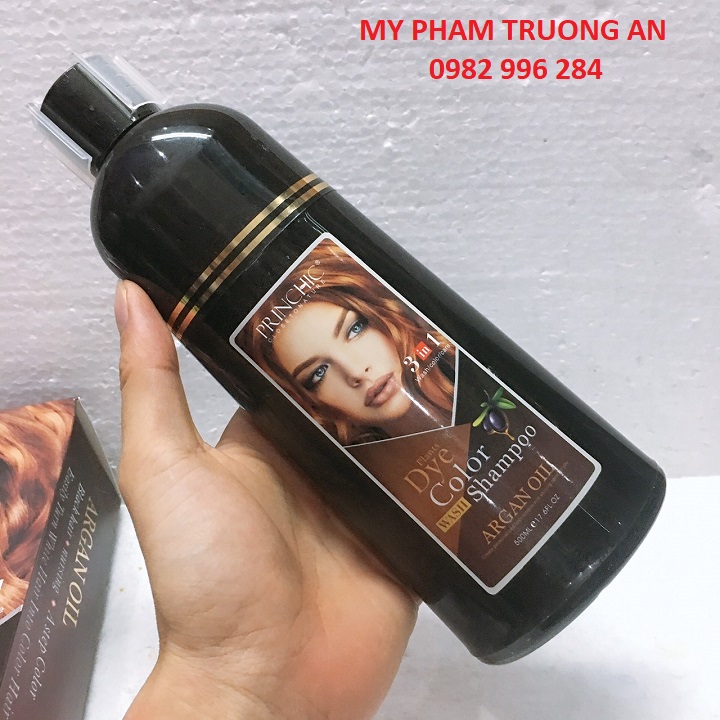 Dầu Gội Đầu Nâu Tóc Phủ Bạc - Princhic