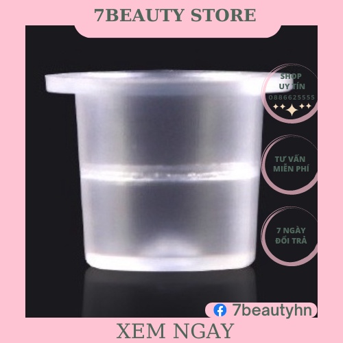 Chum silicon và hũ nhựa đựng mực phun xăm