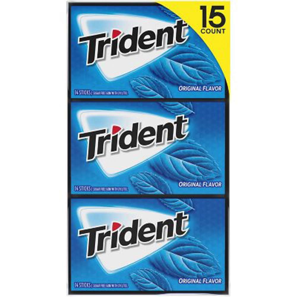 5 Kẹo Singum Trident Mỹ (5 count x 14 Sticks)